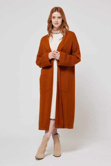 Cashmere Coat - Orange