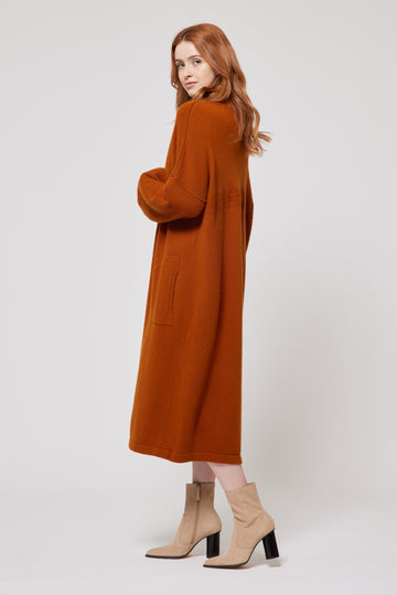 Cashmere Coat - Orange