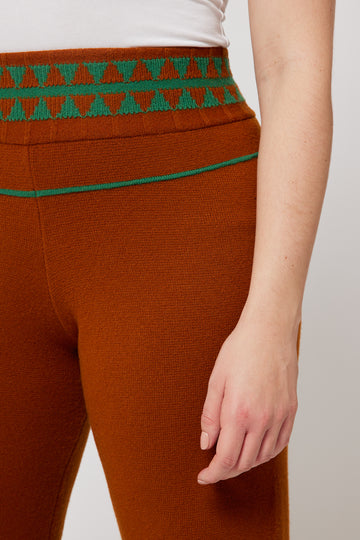 Cashmere Trousers - Orange