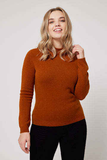Hi-Neck Sweater - Orange