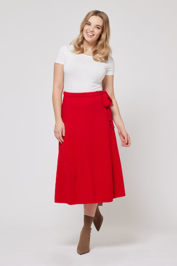 Cashmere Skirt - Red