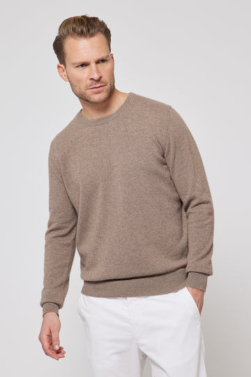 Bogd Cashmere Crew Neck Jumper - Camel