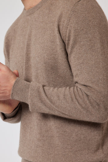 Cashmere Crew Neck Jumper - Camel