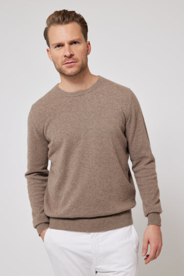 Cashmere Crew Neck Jumper - Camel