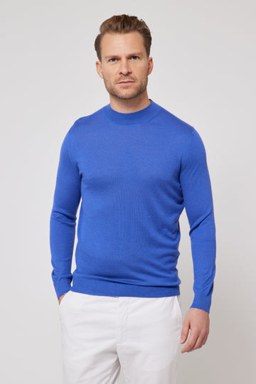 Cashmere Crew Neck Jumper - Sky Blue