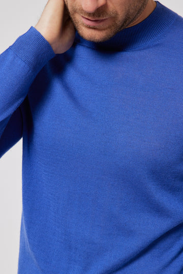 Cashmere Crew Neck Jumper - Sky Blue